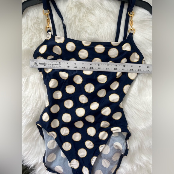 La Blanca vintage one piece swimsuit polka dot size 8 - Picture 6 of 11